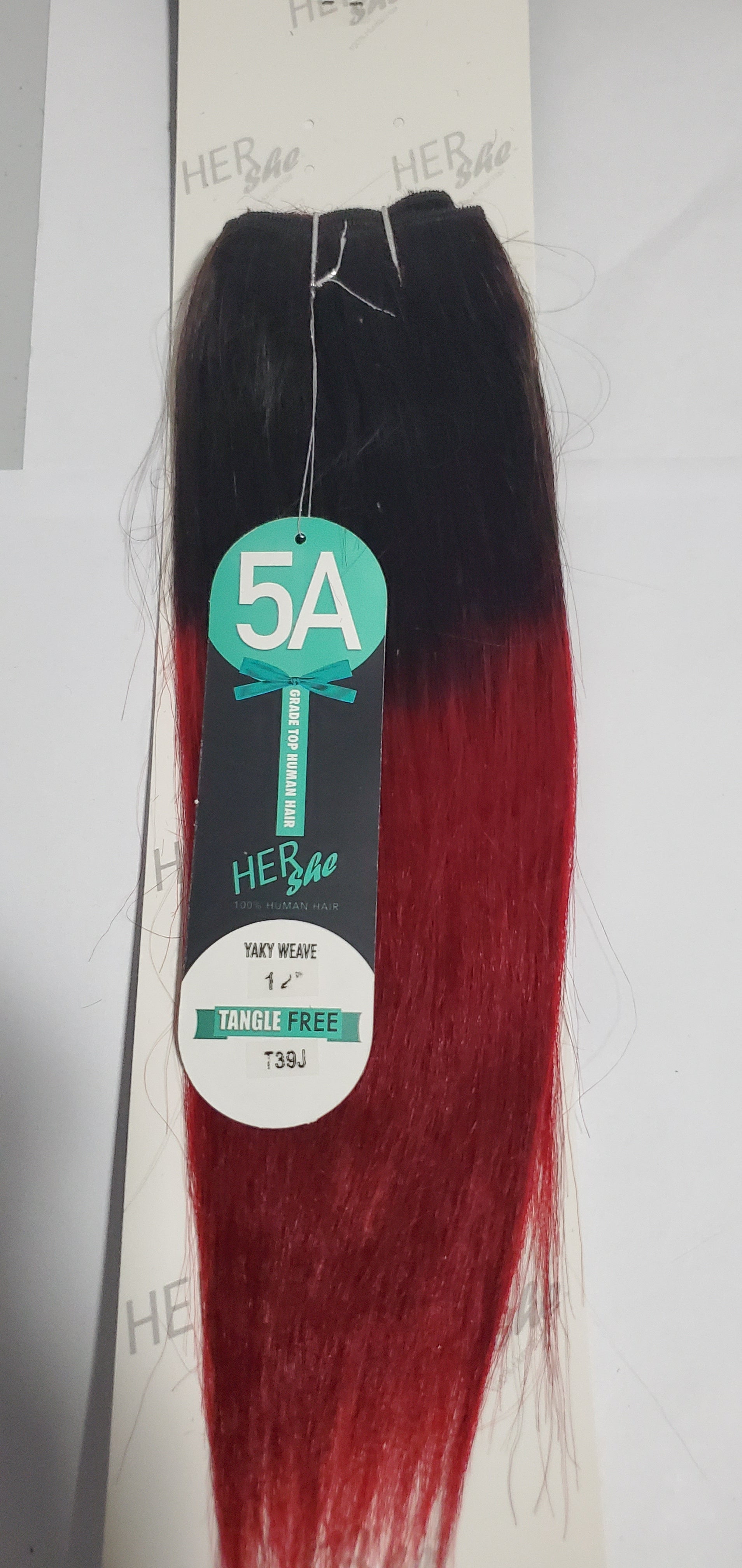 Human hair yaky weave 5A grade yaky weave; shed-free straight sew-in weft. image 1