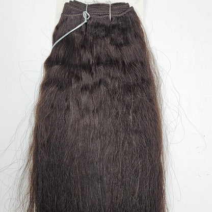 Indian remi Jerry curl wet and wavy sew-in wefts; straight and wavy style image 2