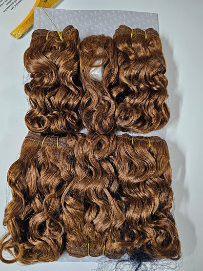 Human hair tangle-free weave; Lento; curly; sew-in; 6pcs. image 4