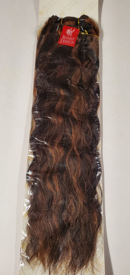 Pure human hair Spanish wave weave; sew-in wavy weft. image 1