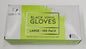 10 packs of Black vinyl gloves by Colortrak; size L; 100 pack image 0