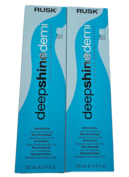 Lot of 132 pcs; Rusk deepshine demi hair color; advanced marine therapy;3.4fl.oz image 3