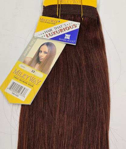 Human hair weave yaky straight for sew-in, wefts image 3