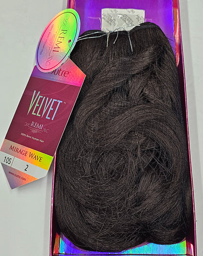 Remi human hair weave; curly sew-in weft Mirage velvet image 2