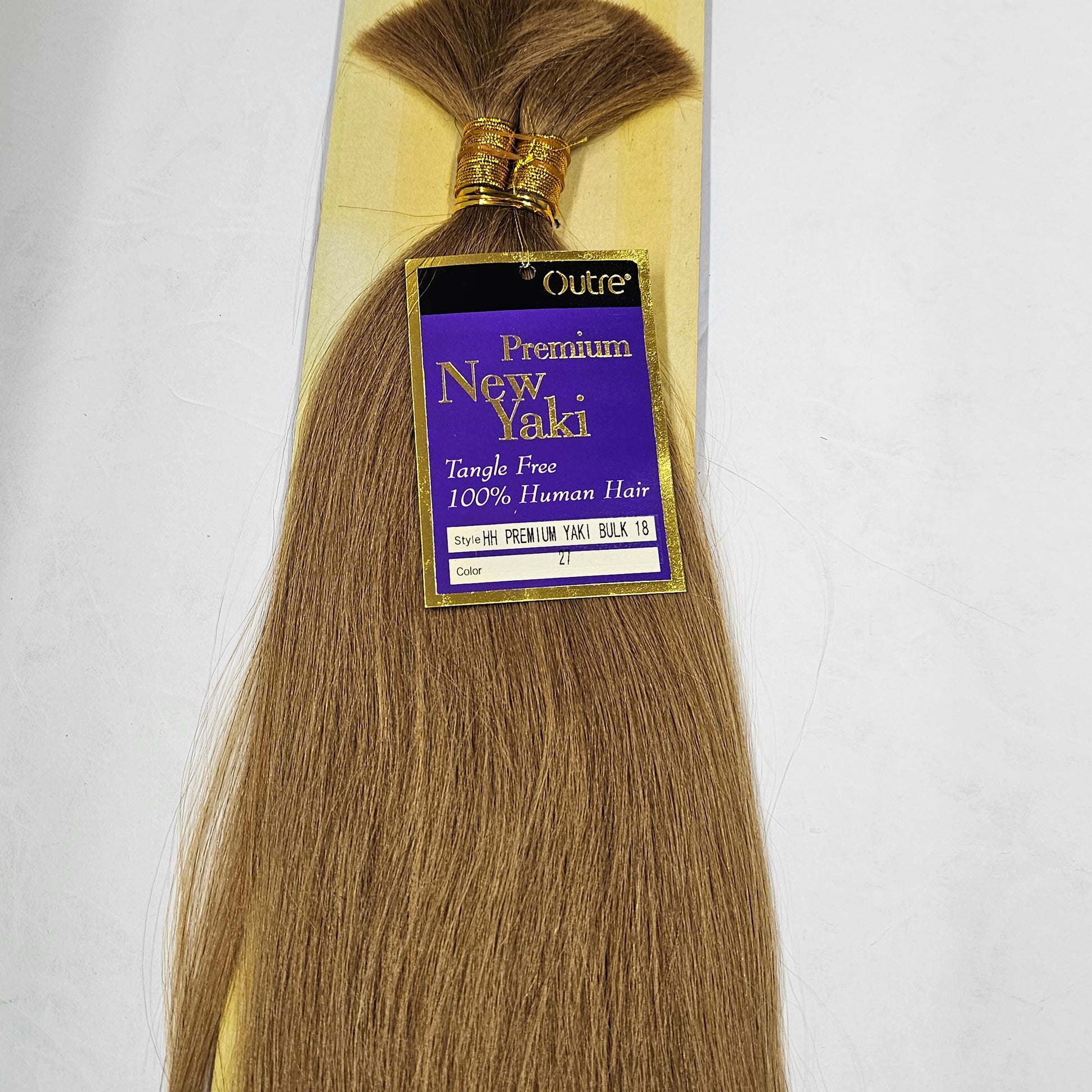 Tangle-free human hair premium new yaki bulk for braiding, straight image 5