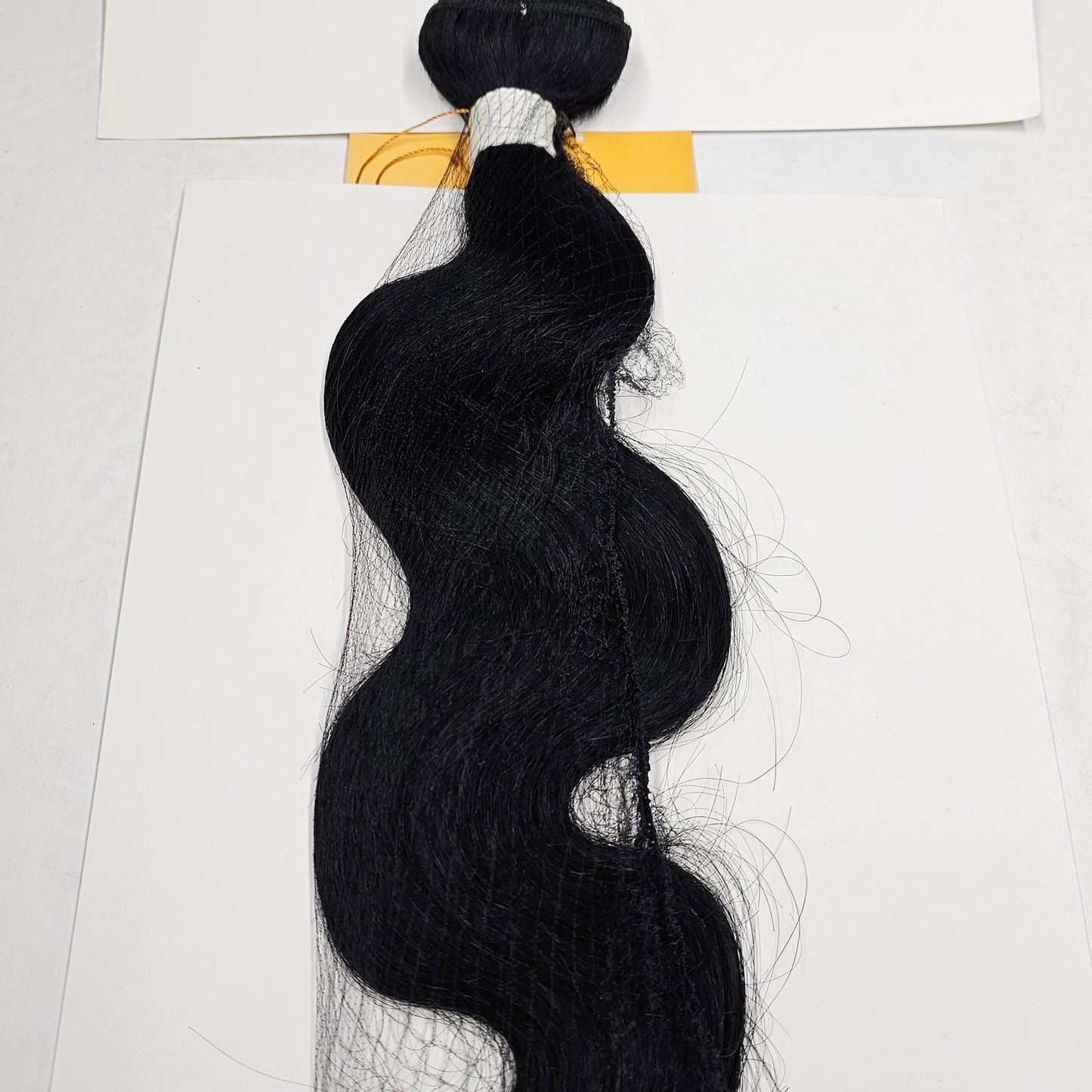 Unprocessed natural human hair body wave weave; curly sew-in weft image 1