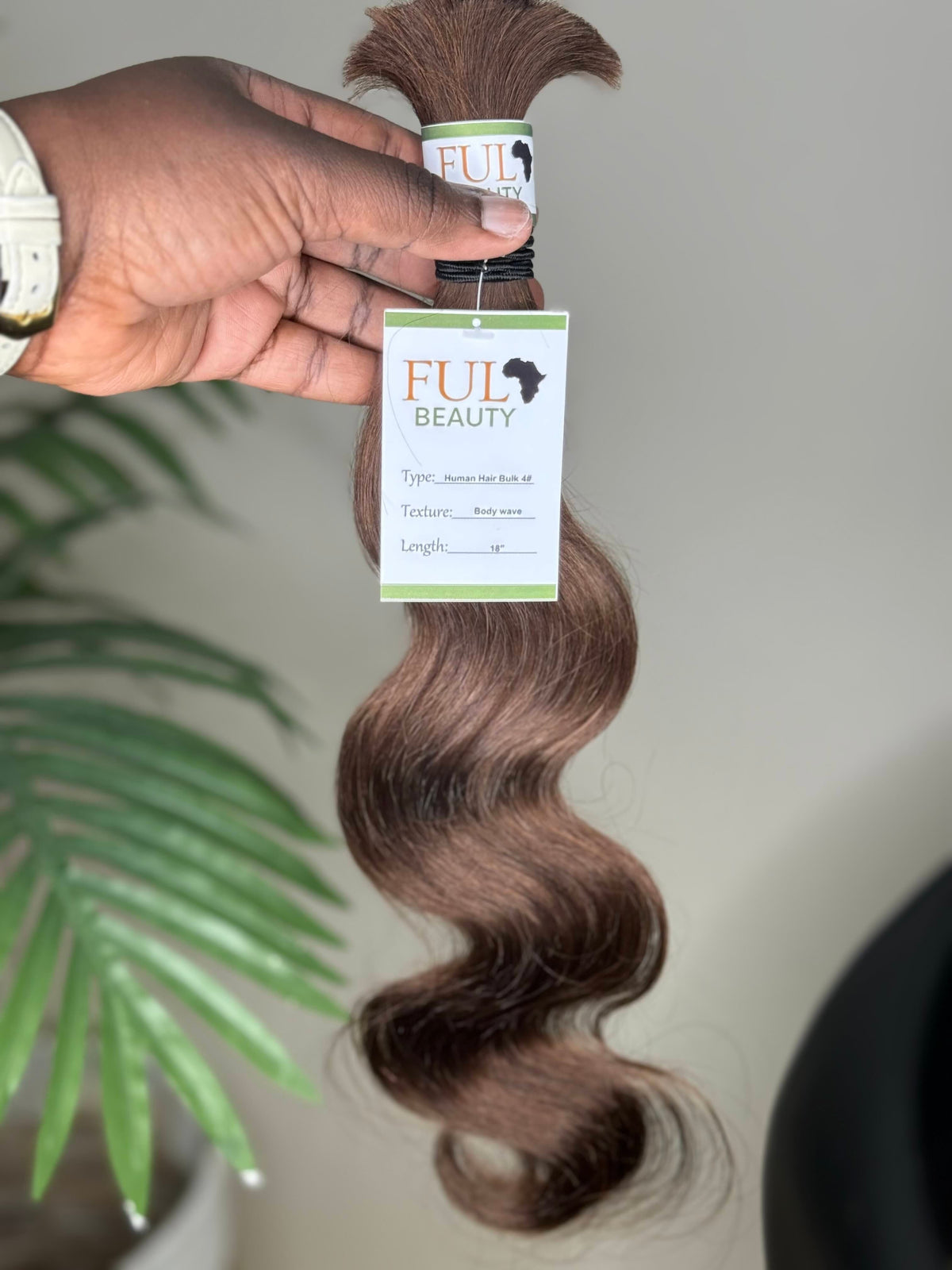 Body wave human hair bulk for braiding - curly