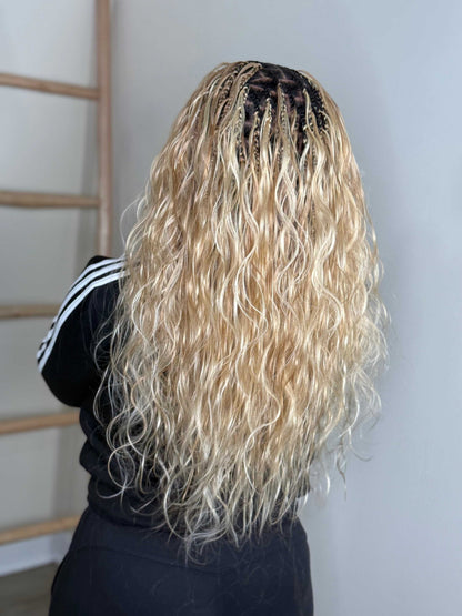 Body wave human hair bulk for braiding - curly