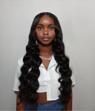 Body wave virgin human hair wig - curly