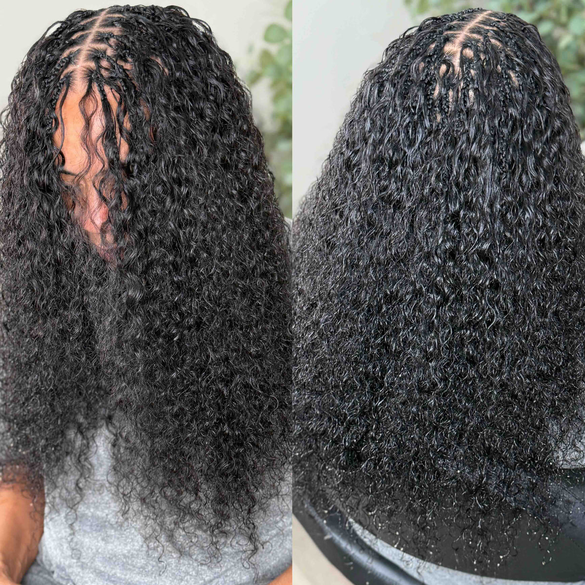 Burmese human hair bulk for braids styling - curly