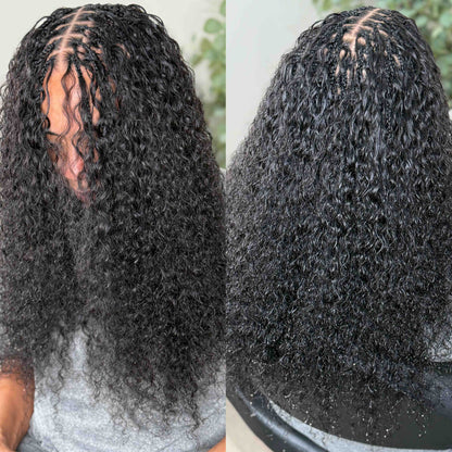 Burmese human hair bulk for braids styling - curly