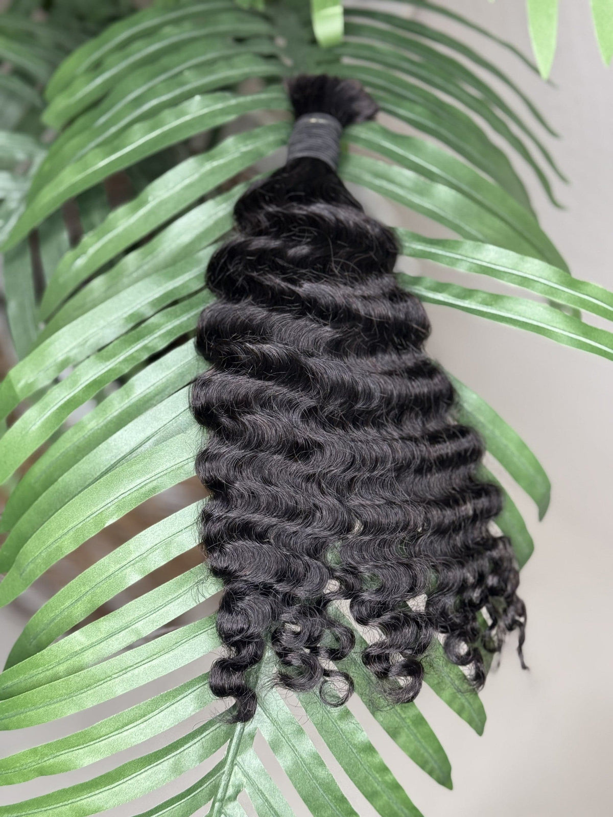 Burmese human hair bulk for braids styling - curly
