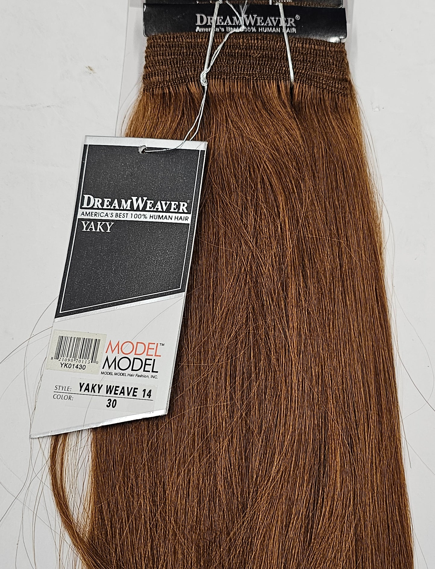 Tangle-free dreamweaver yaky weave for sew-in, weft, straight image 2