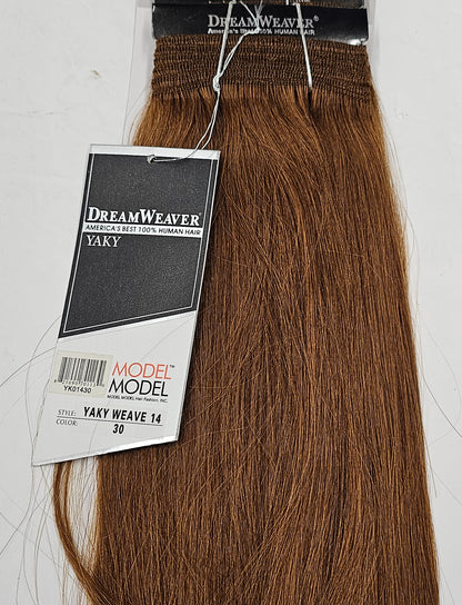 Tangle-free dreamweaver yaky weave for sew-in, weft, straight image 2