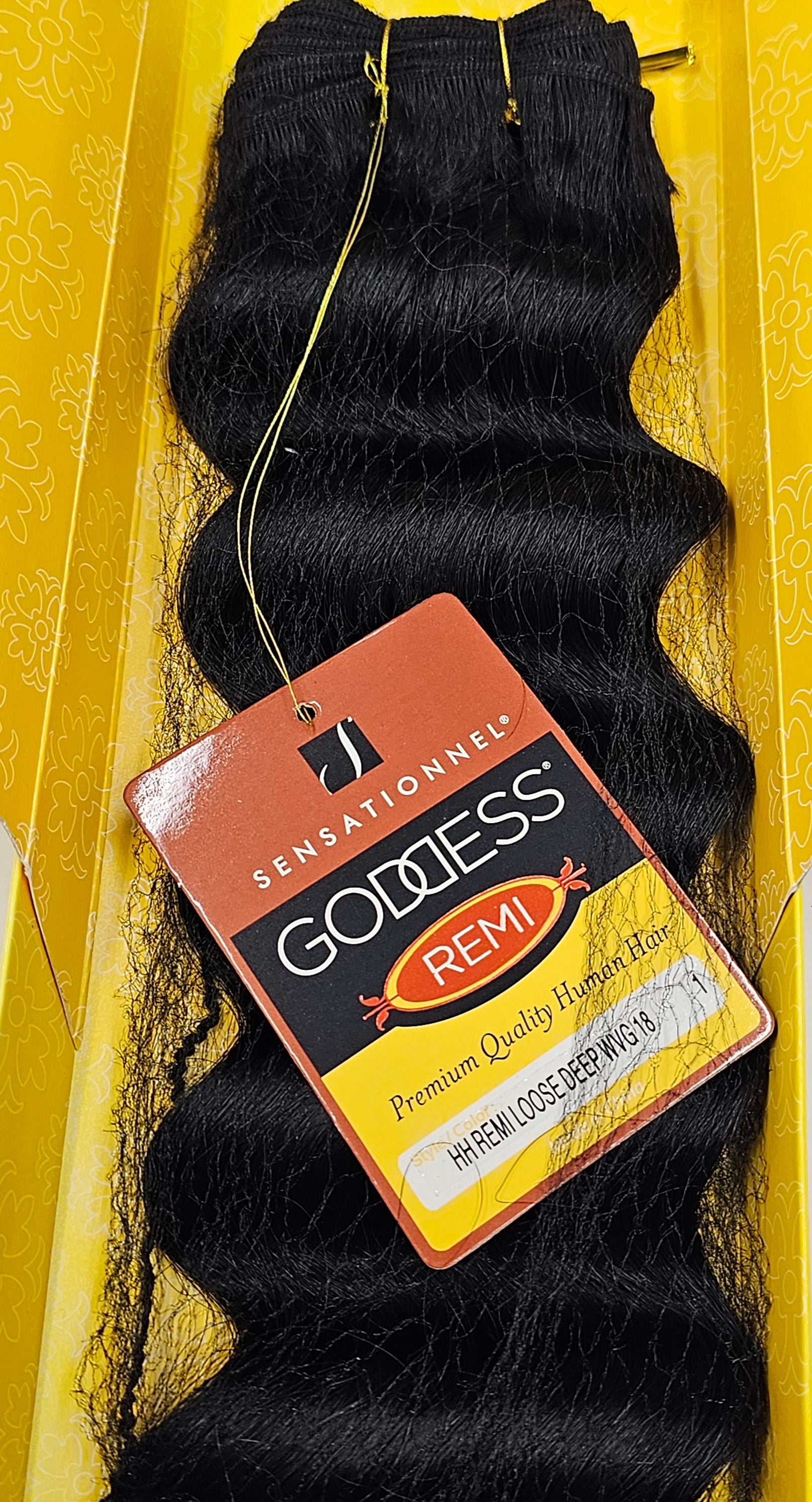 Goddess remi curly human hair weave tangle-free for sew-in; loose deep; wefts image 7