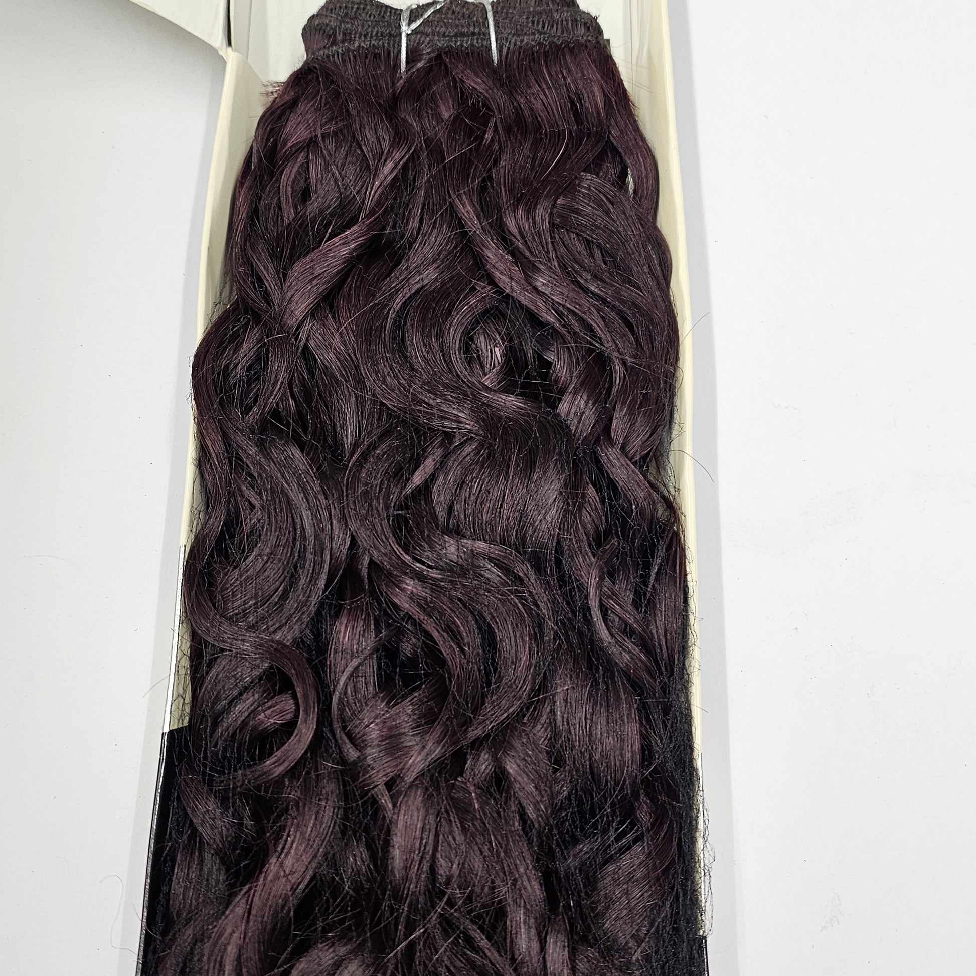 Human hair spanish perm wave; curly sew-in weft dreamweaver image 1