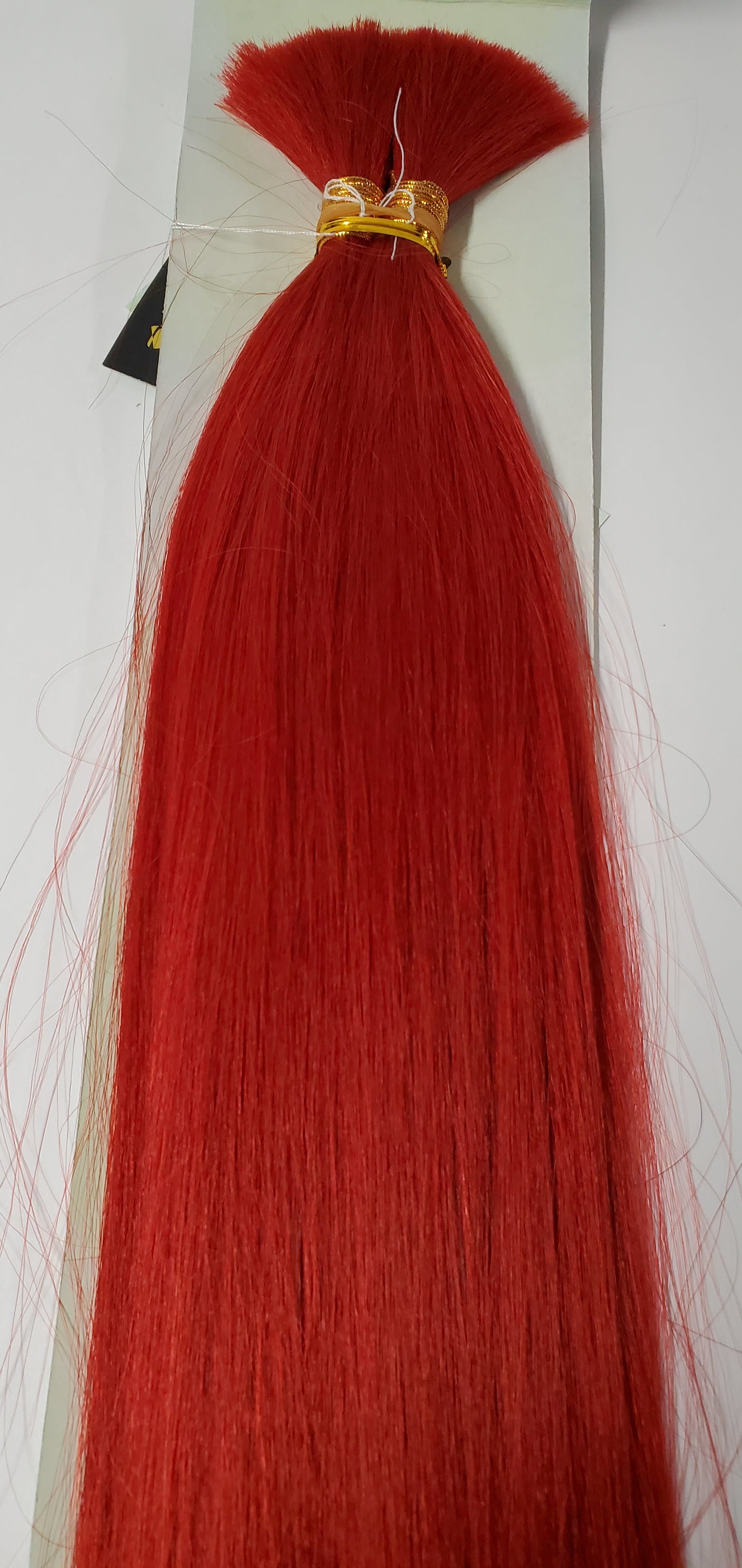 Human hair tangle-free new yaki bulk straight for braiding; Bijoux image 1