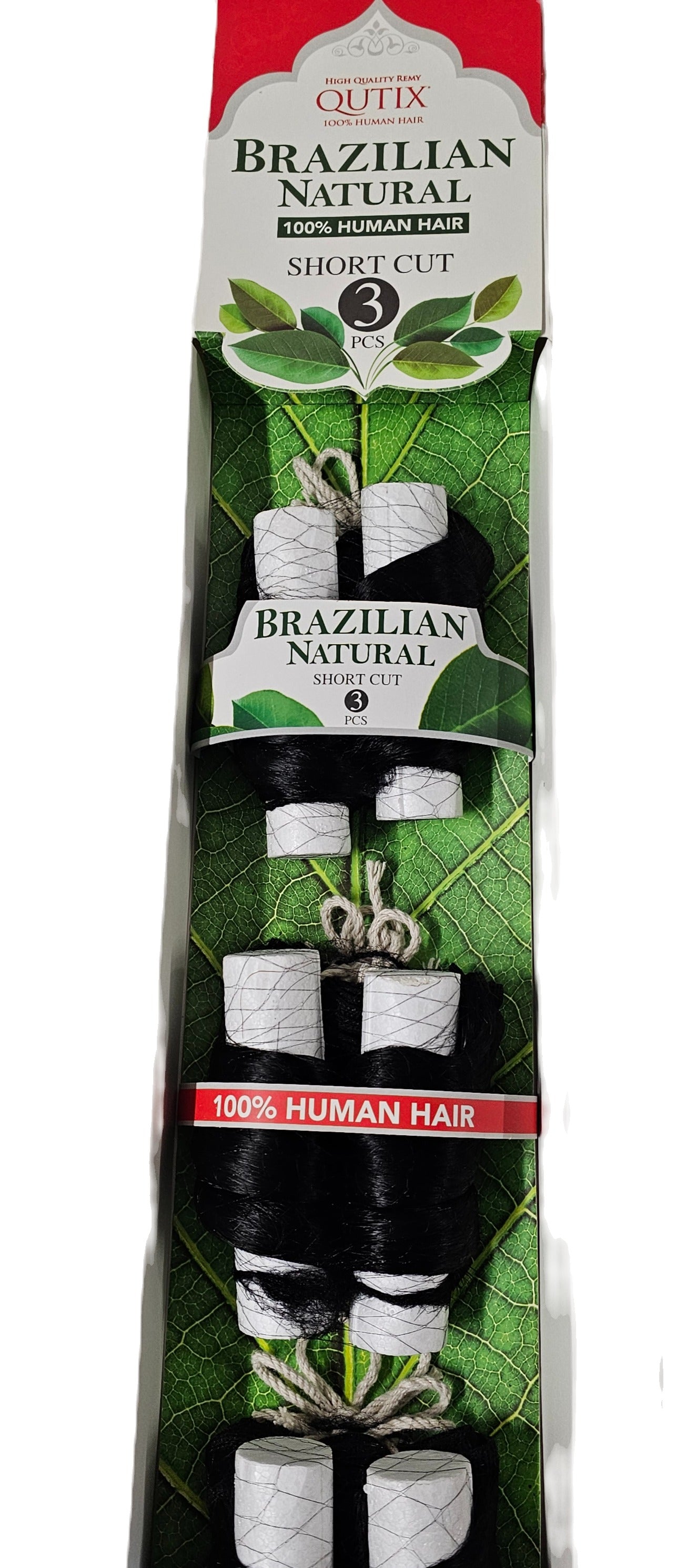 Curly human hair Brazilian natural retro roll weave for sew-in; bundle 3pcs;weft image 0