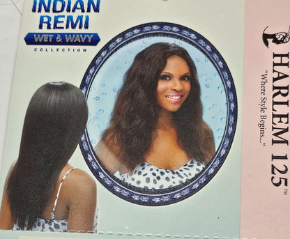 Indian remi wet and wavy loose wave sew-in wefts; straight and wavy style. image 0
