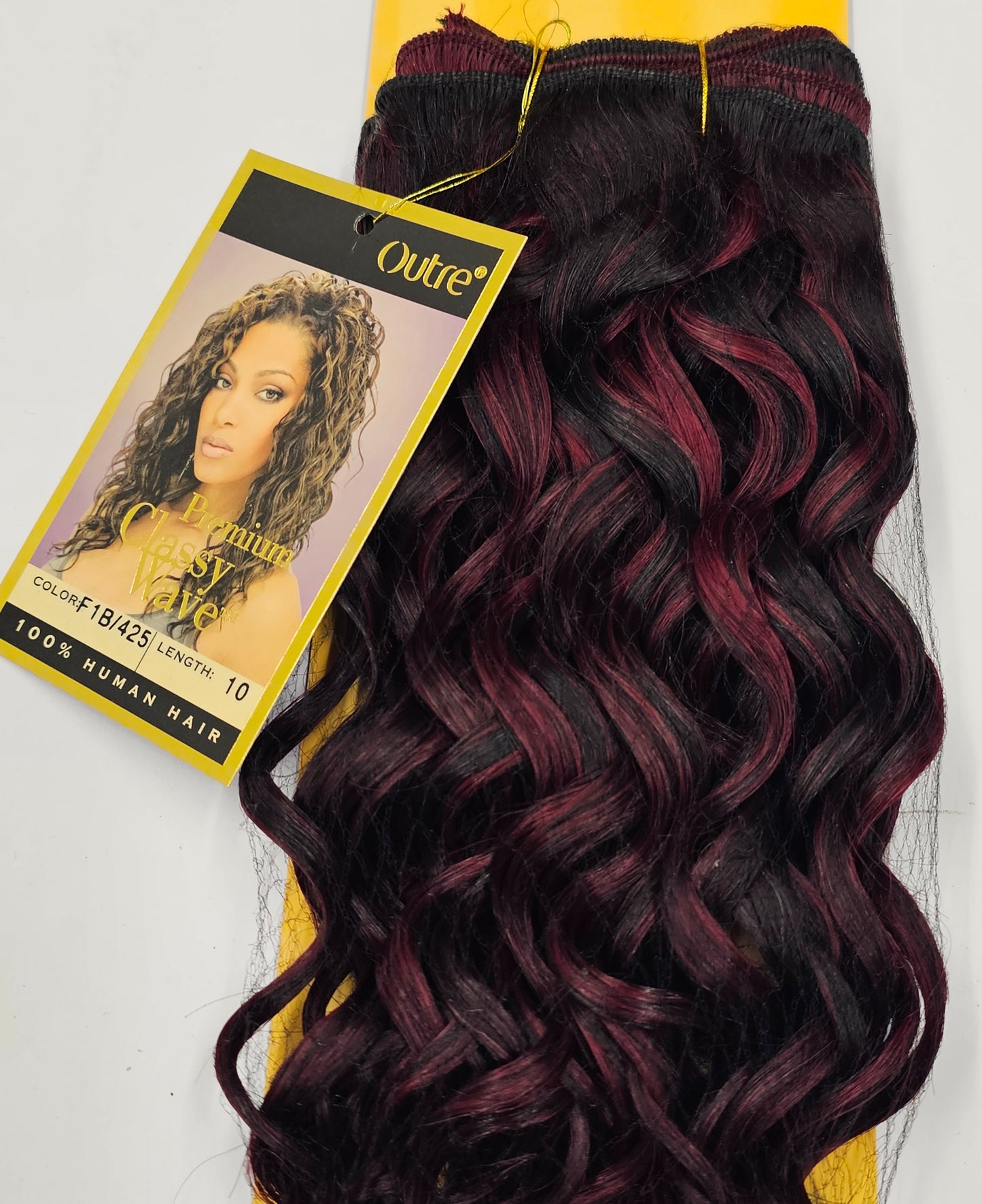 Human hair tangle -free premium classy wave; curly sew-in weft; Outre image 4