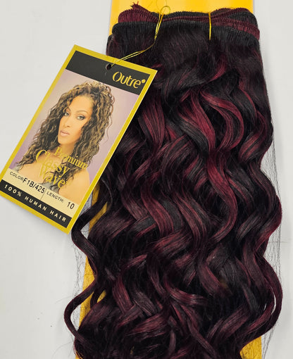 Human hair tangle -free premium classy wave; curly sew-in weft; Outre image 4