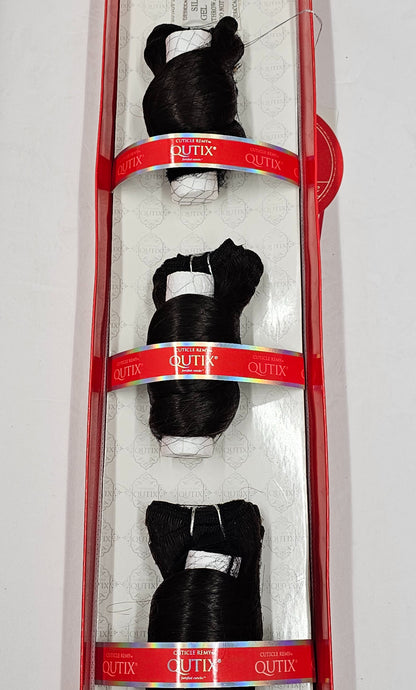 Curly human hair weave short cut; spiral roll 3pcs; wefts;sew-in; 8 inch image 4