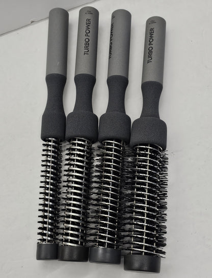 Set of 4 assorted sizes of twister magnesium curl maker brush; turbo power image 2
