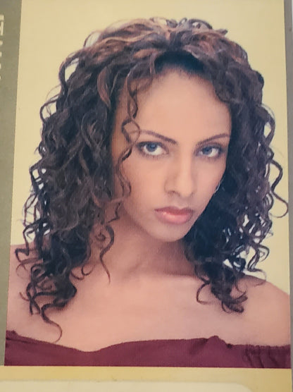 Human hair weave italian perm wave tangle-free; curly sew-in weft. image 0