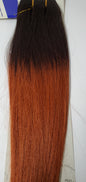 Human hair tangle free yaky weave; straight sew-in weft; Milky way image 1