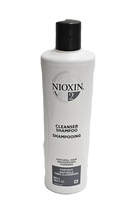 Nioxin 2 Cleanser shampoo; natural hair progressed thinning; 16.9fl.oz image 1