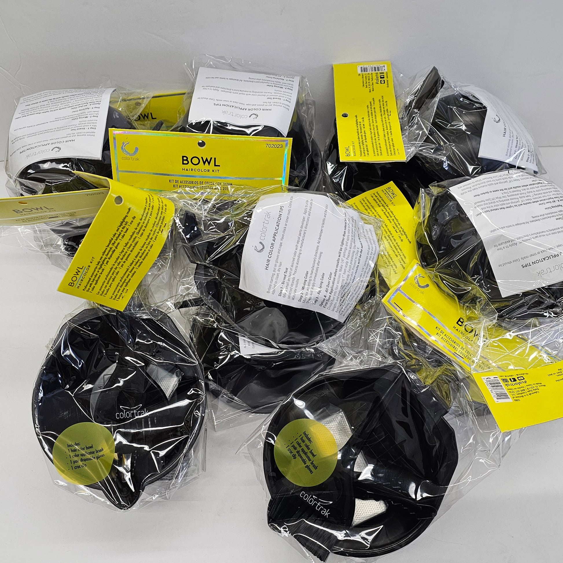 Lot of 12 Colortrak bowl hair color kit image 1