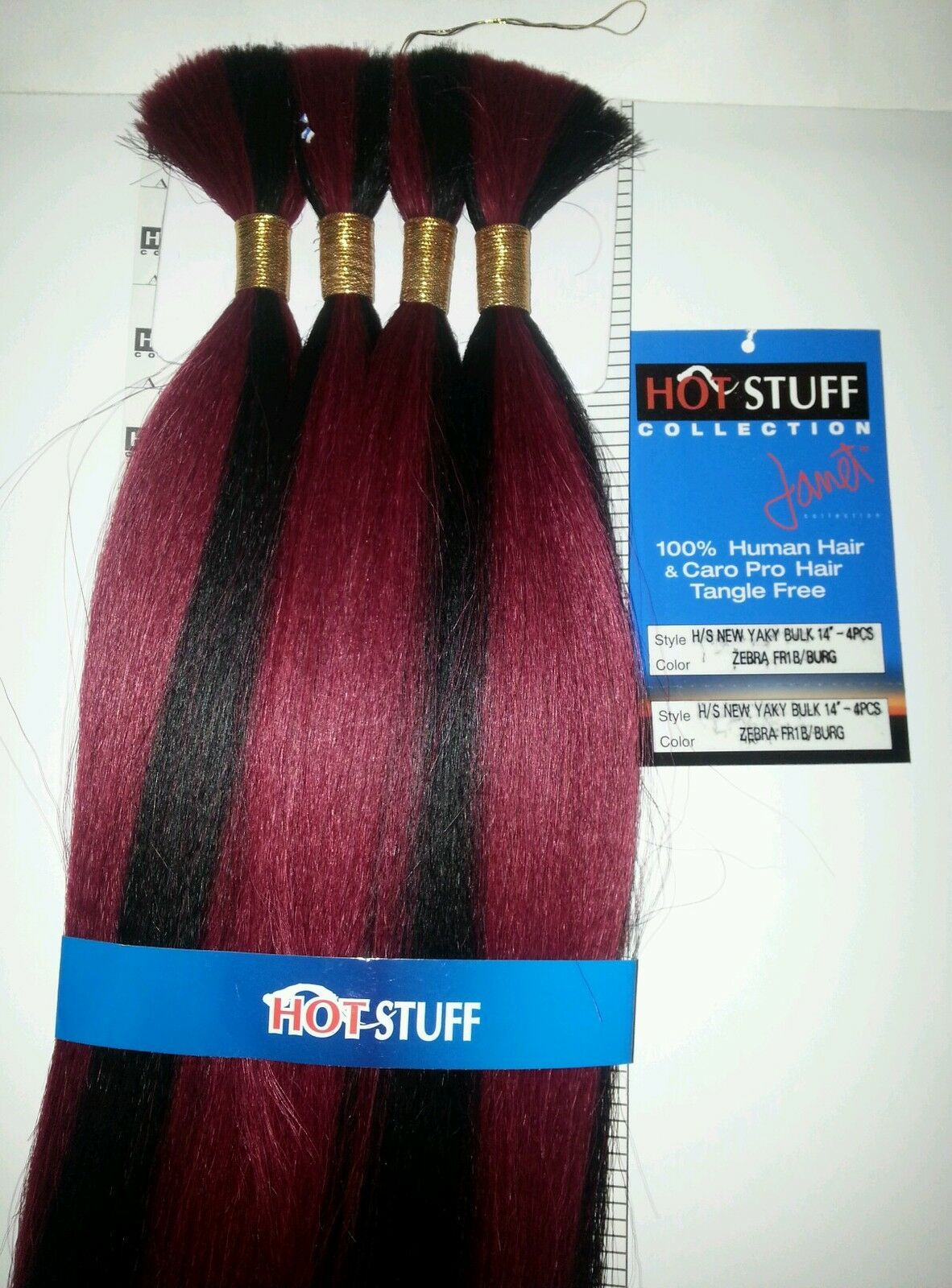 Human hair and caro pro hair tangle free new yaky bulk; straight; for braiding image 0