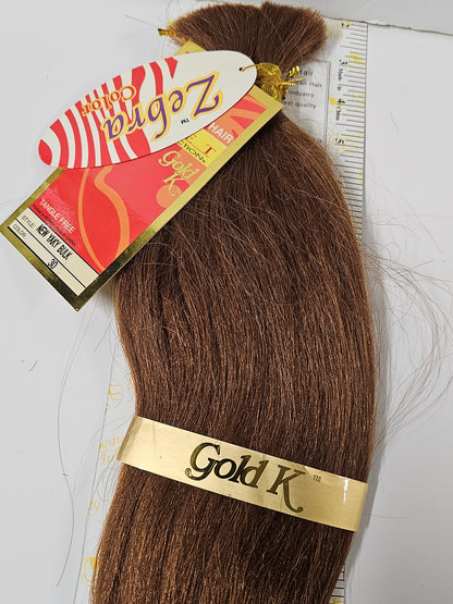 Human hair tangle-free New Yaki bulk for braiding; straight image 5