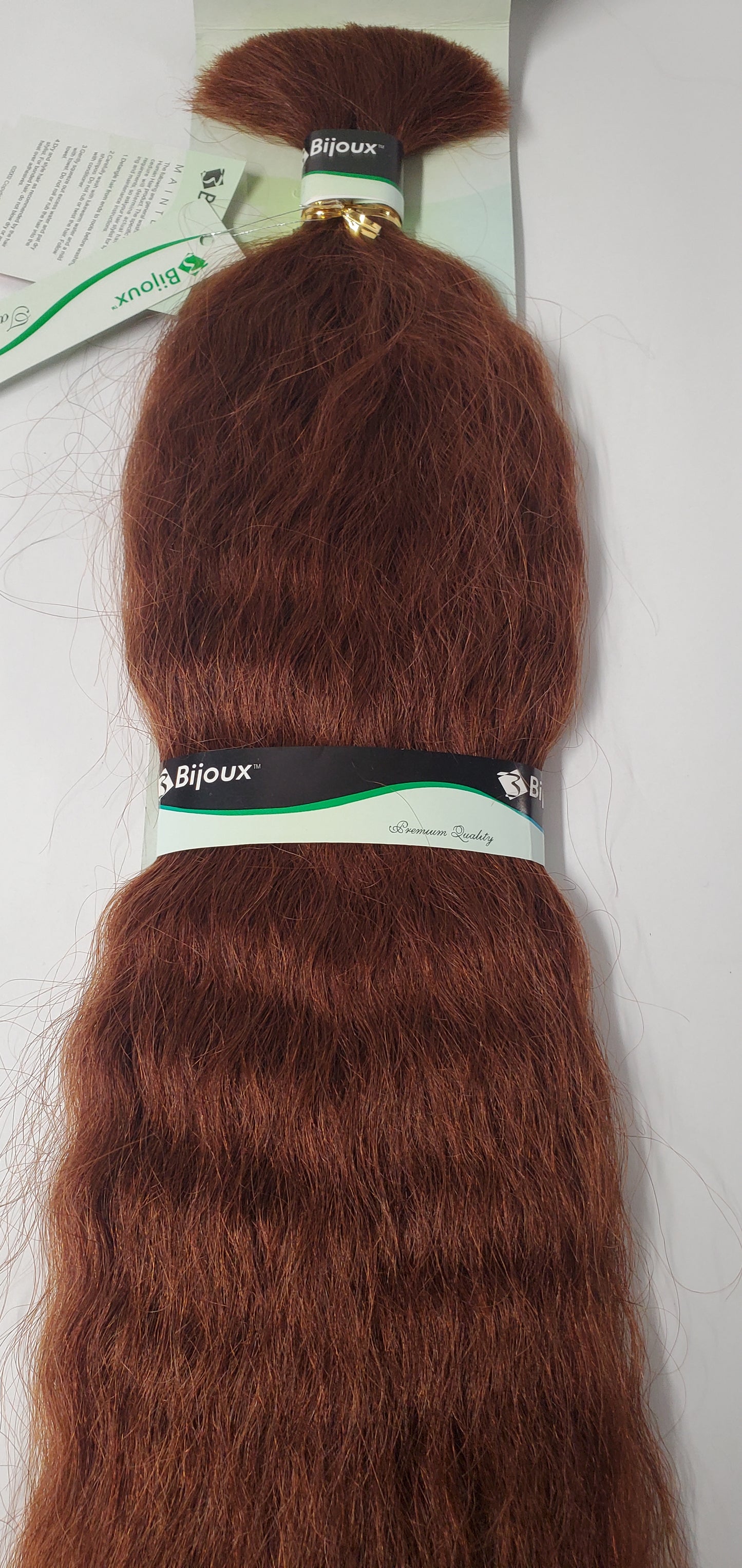 Human hair tangle-free super bulk wavy for  braiding; Bijoux image 2