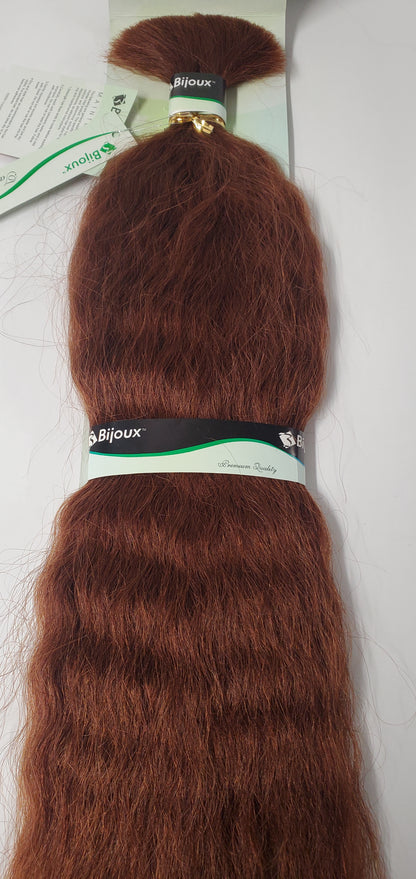 Human hair tangle-free super bulk wavy for  braiding; Bijoux image 2