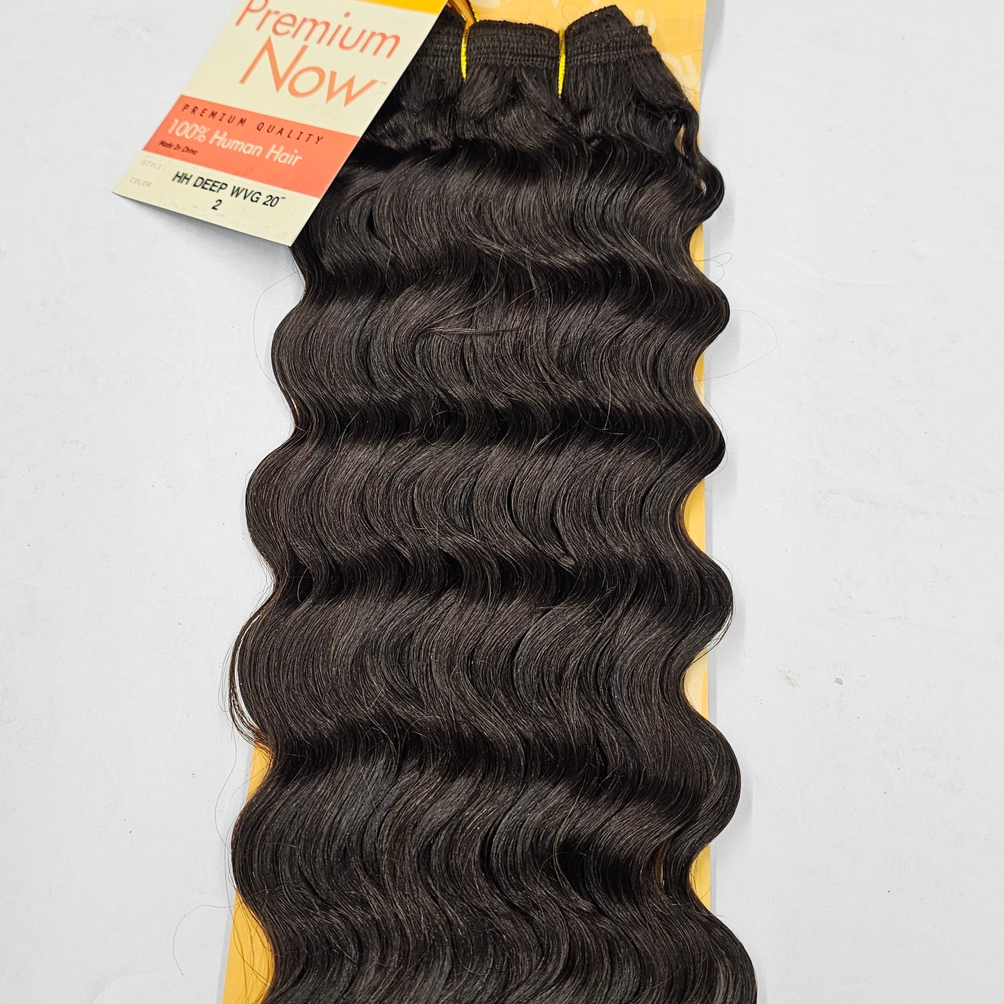 Human hair deep wave weaving; curly sew-in weft. image 1
