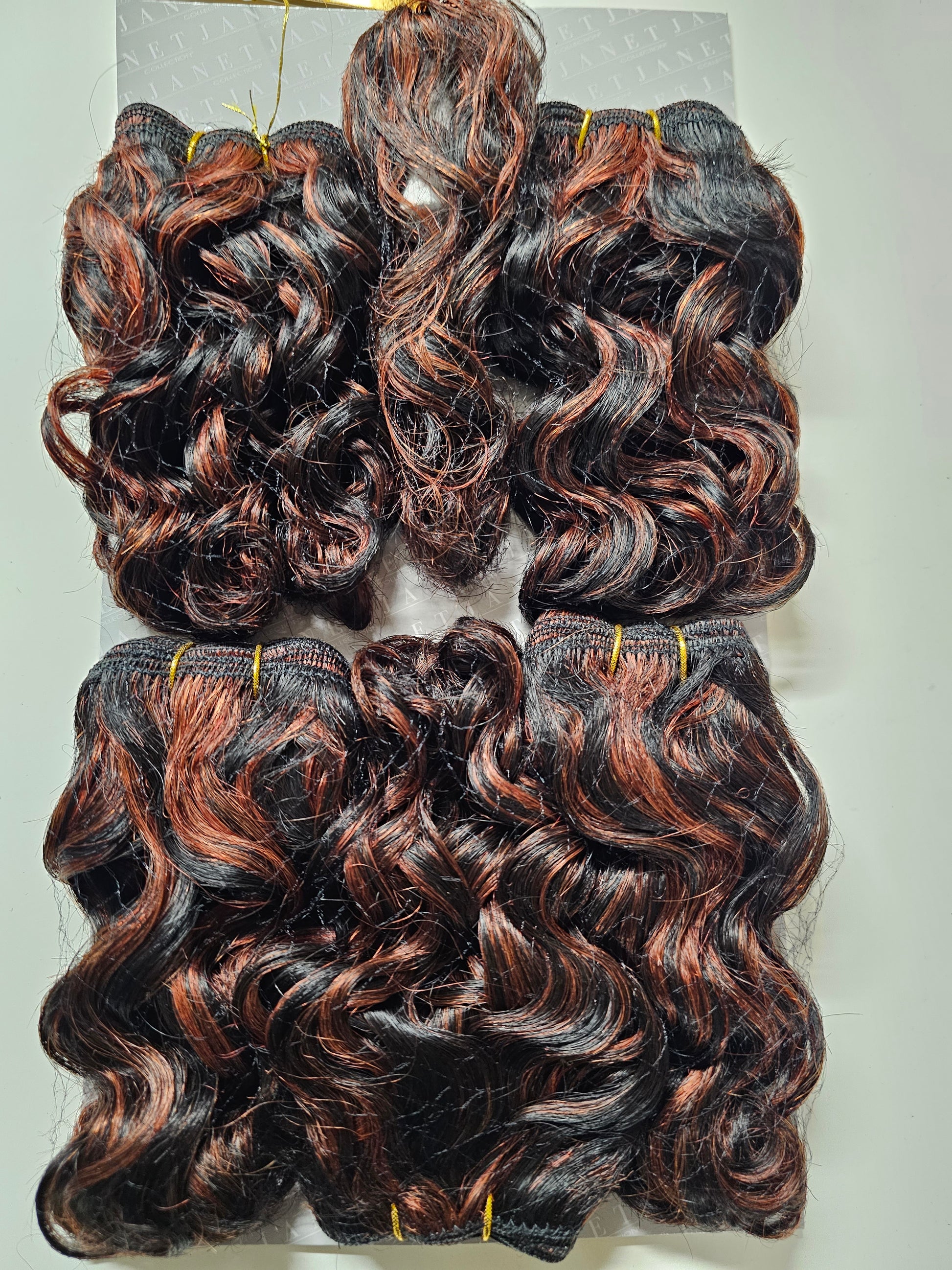 Human hair tangle-free weave; Lento; curly; sew-in; 6pcs. image 1