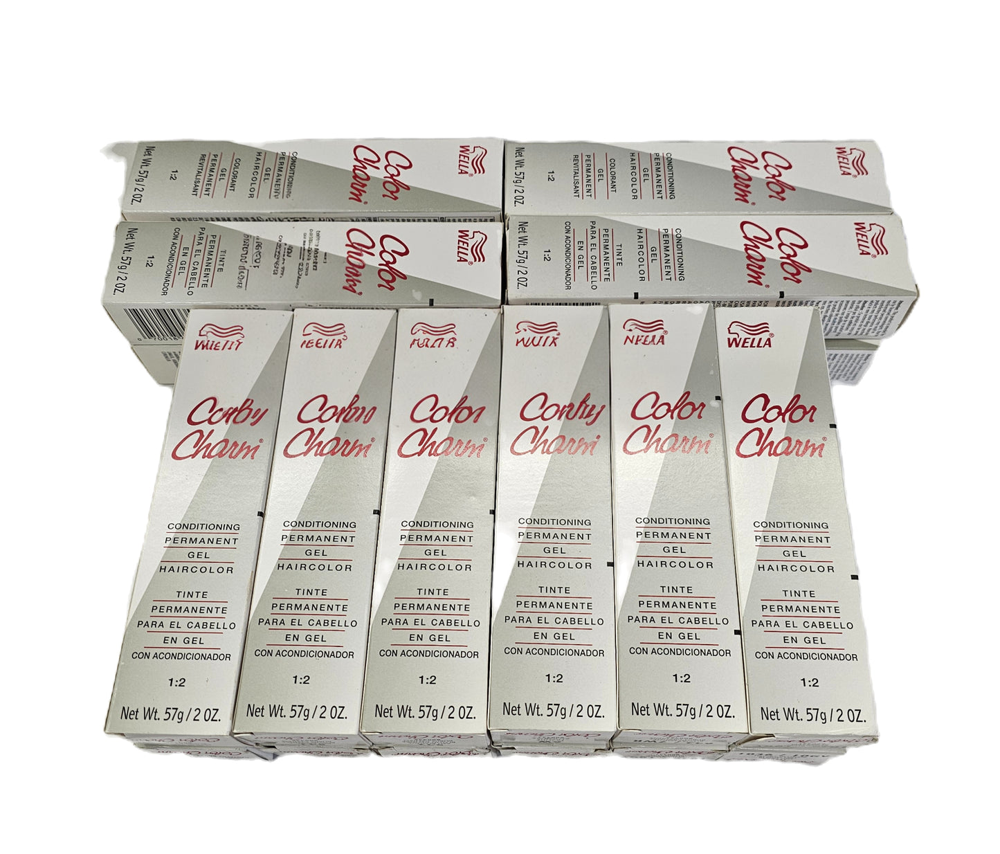 Lot of 132 Wella color charm permanent gel conditioning hair color; 2oz image 1