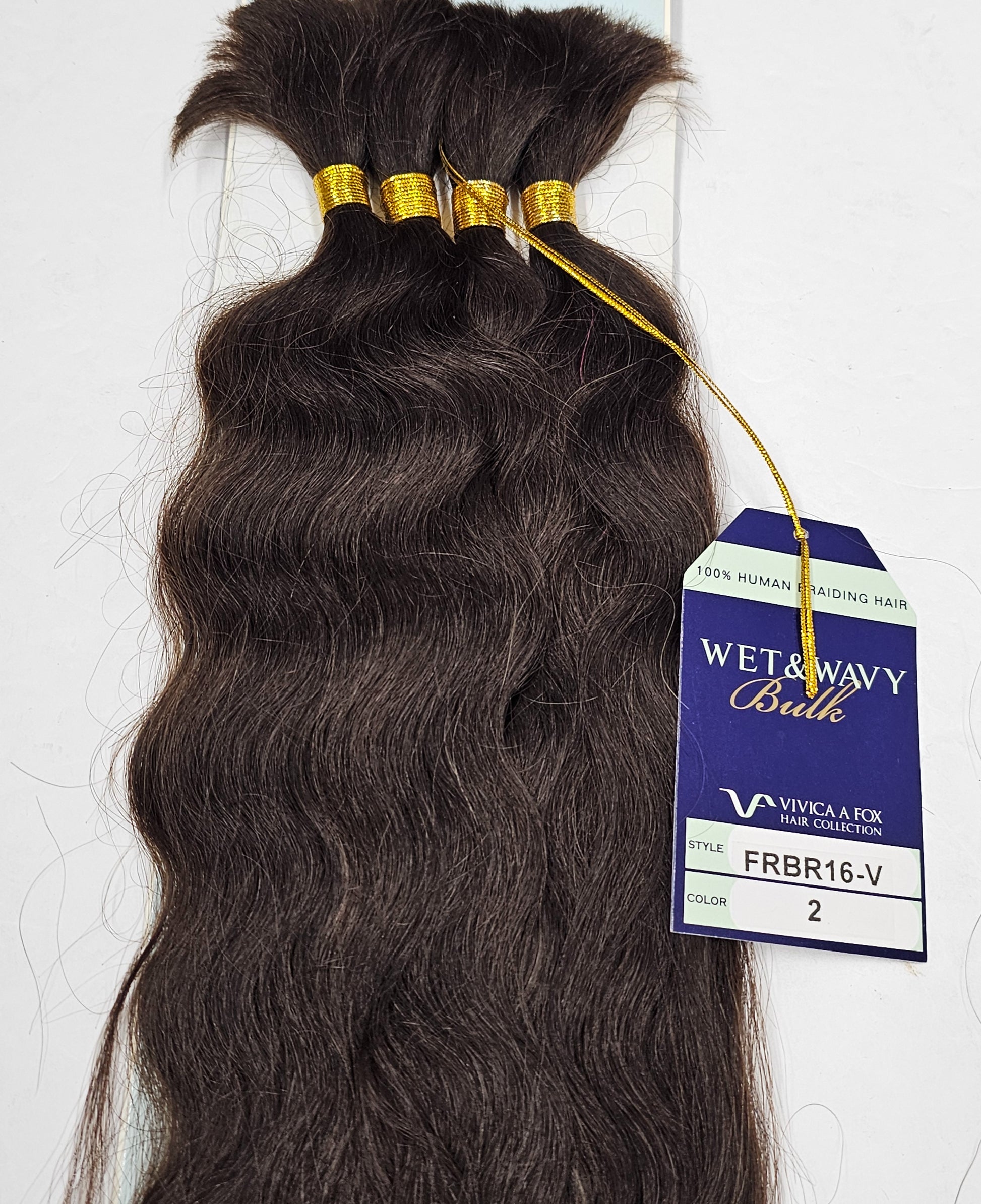 Wet and wavy tangle-free human hair bulk for braiding. image 2