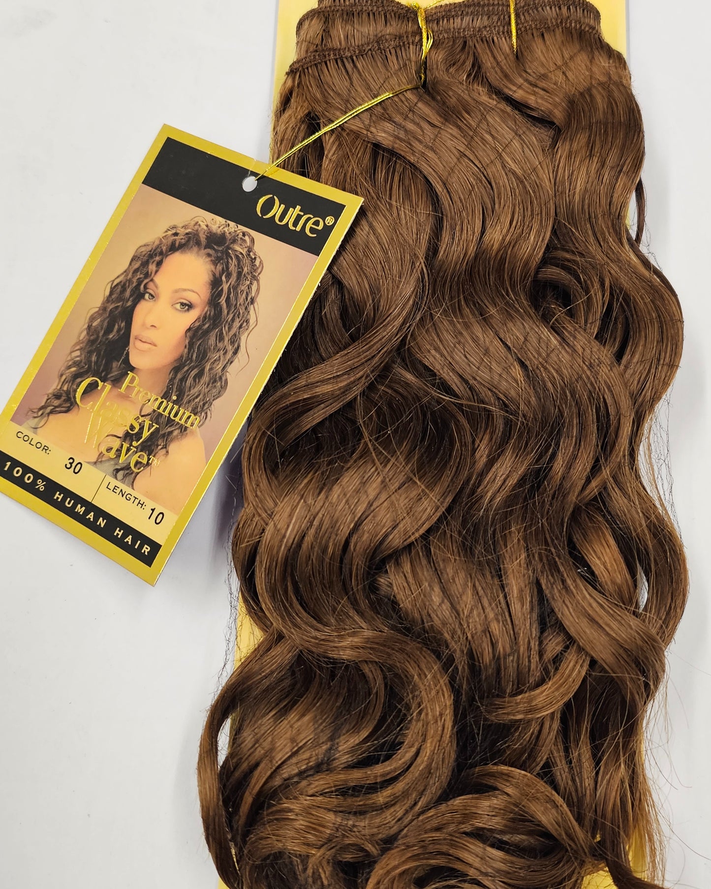Human hair tangle -free premium classy wave; curly sew-in weft; Outre image 8