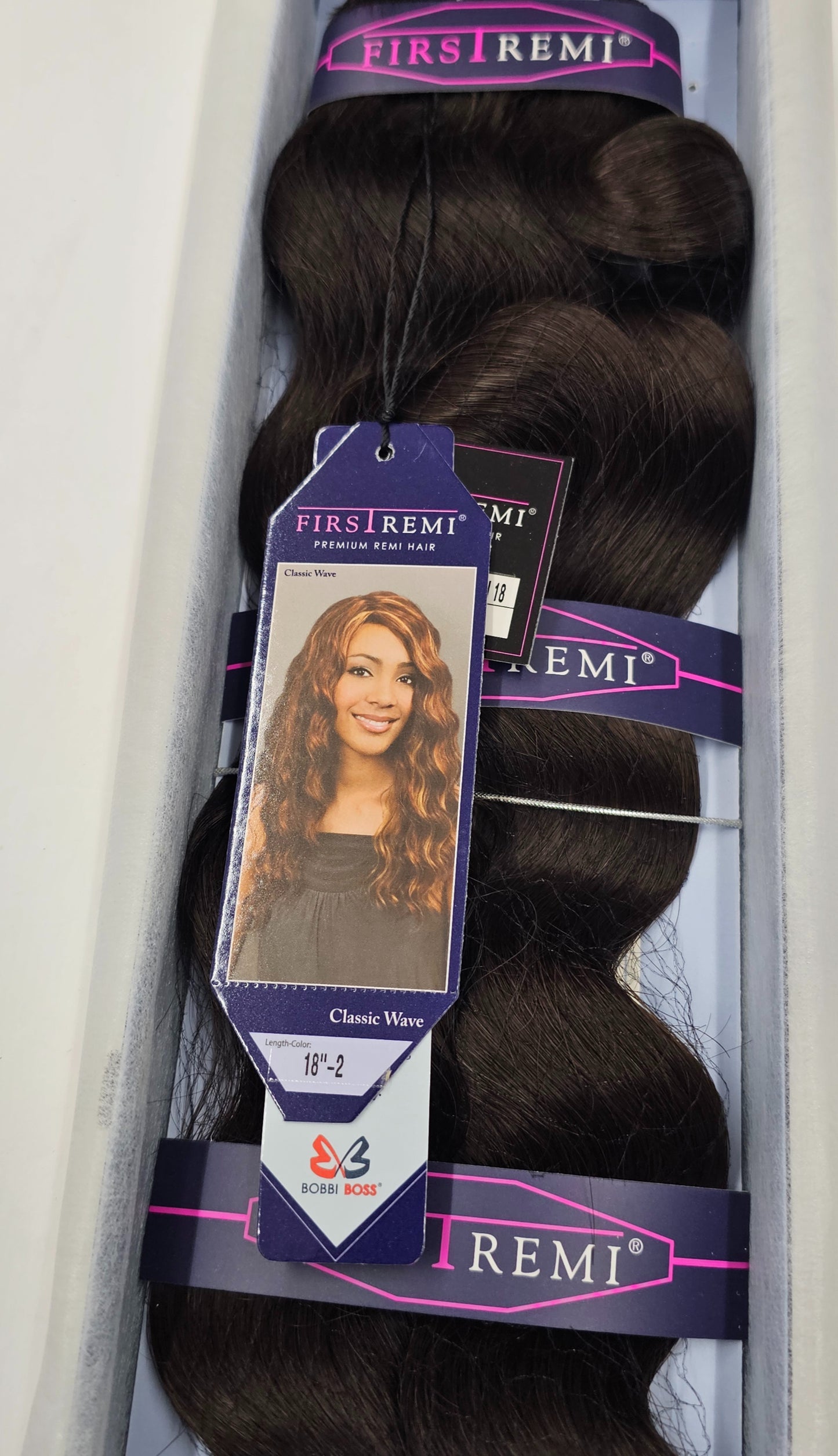 Curly premium remi human hair weave for sew-in; classic wave; wefts. image 3