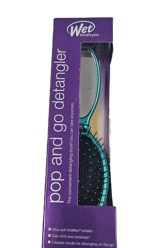 Wet brush-pro pop and go detangler; ultra soft foldable handle. image 0