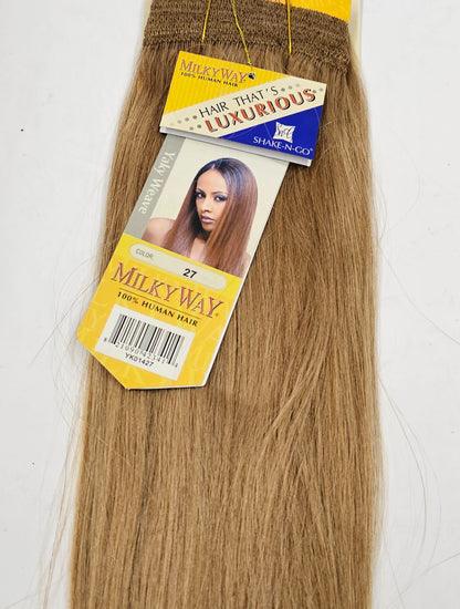 Human hair weave yaky straight for sew-in, wefts image 2