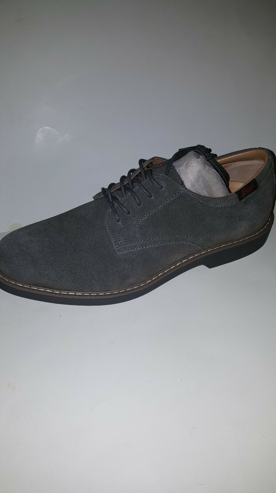 GH BASS PASADENA MEN'S OXFORD SHOES; LEATHER/ SUEDE/ GREY/00261915010 image 1