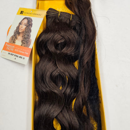 Human hair tangle-free deep spiral weave; curly sew-in weft image 7