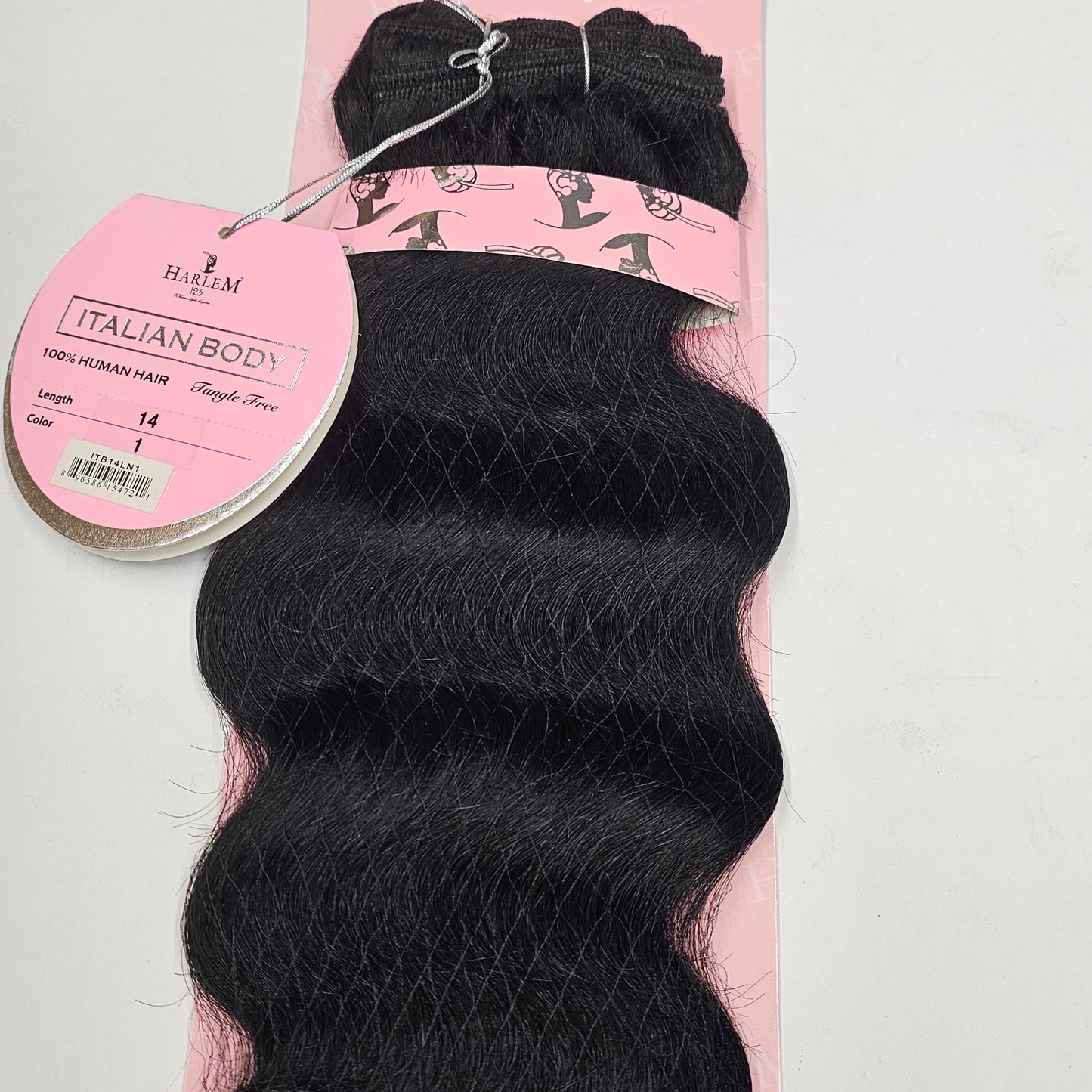 Human hair weave tangle-free Italian body wave; curly sew-in weft. image 3