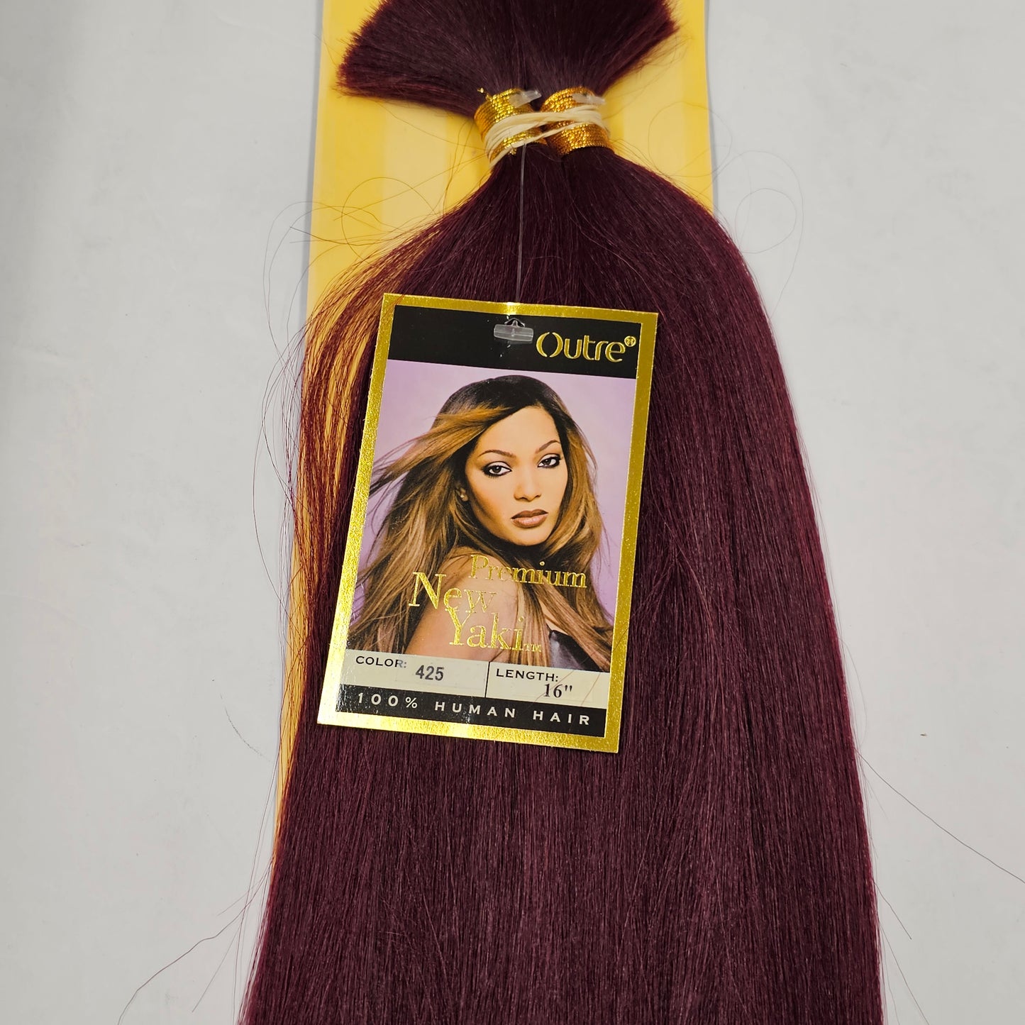 Tangle-free human hair premium new yaki bulk for braiding, straight image 3