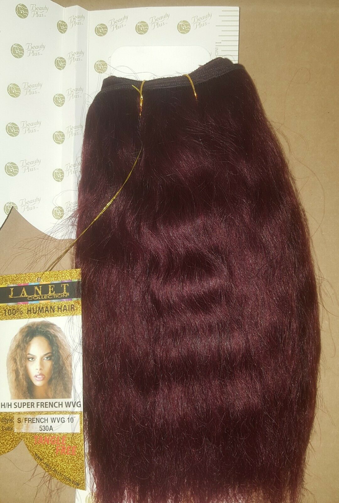 100% human hair tangle free French weaving; wet and wave; wavy; weft; sew-in image 0