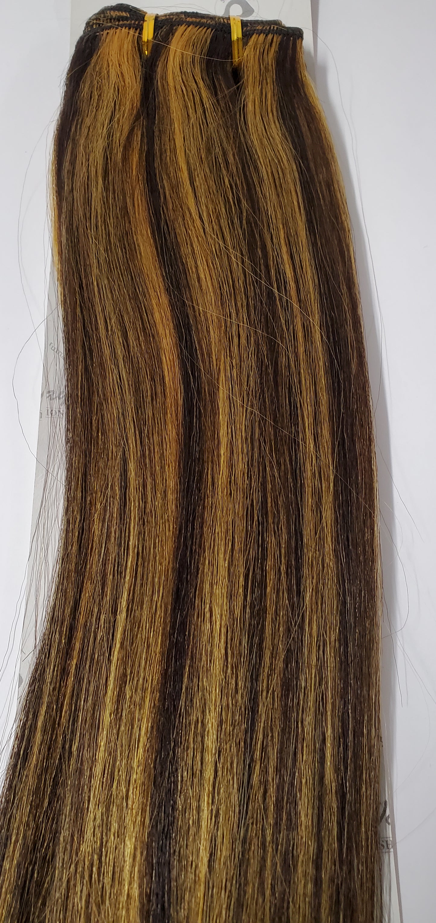 Human hair tangle free yaky weave; straight sew-in weft; Milky way image 4