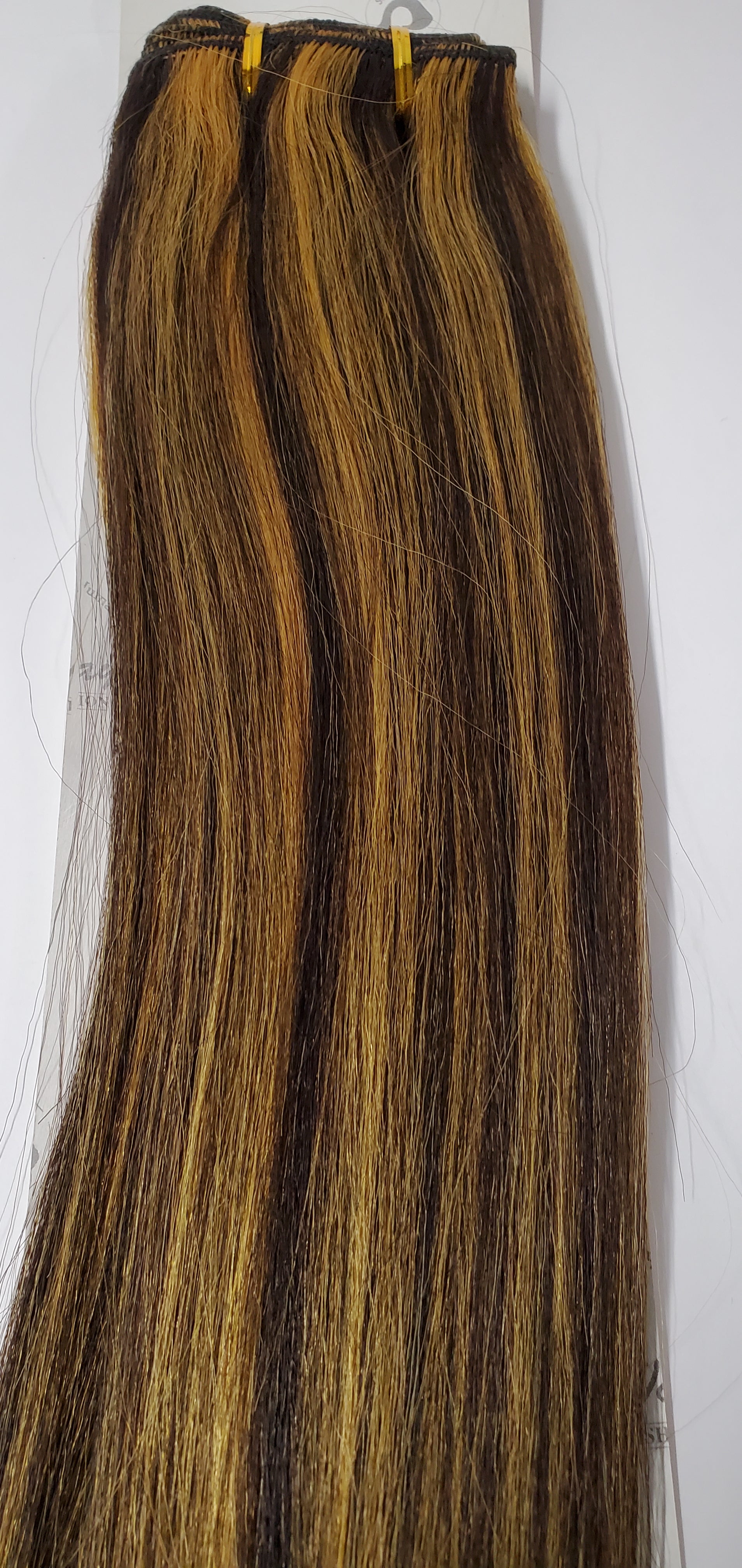Human hair tangle free yaky weave; straight sew-in weft; Milky way image 4